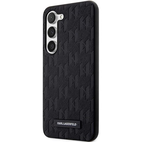 Etui Karl Lagerfeld Saffiano Mono Metal Logo na Samsung Galaxy S23+ - czarne Etui Karl Lagerfeld Saffiano Mono Metal Logo na Samsung Galaxy S23+ - czarne