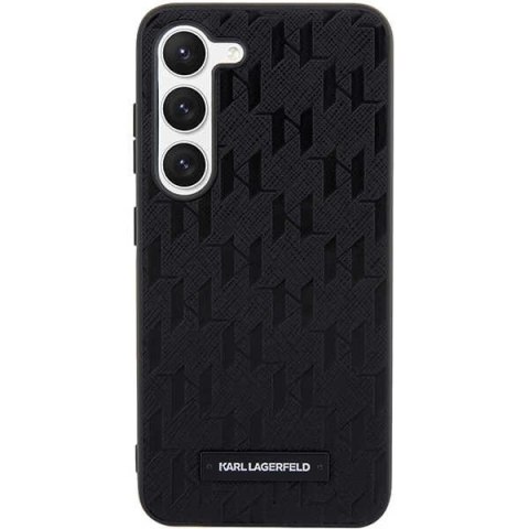 Etui Karl Lagerfeld Saffiano Mono Metal Logo na Samsung Galaxy S23+ - czarne Etui Karl Lagerfeld Saffiano Mono Metal Logo na Samsung Galaxy S23+ - czarne