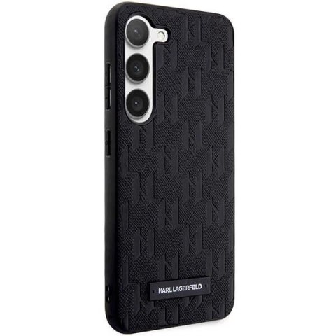 Etui Karl Lagerfeld Saffiano Mono Metal Logo na Samsung Galaxy S23+ - czarne Etui Karl Lagerfeld Saffiano Mono Metal Logo na Samsung Galaxy S23+ - czarne