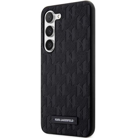 Etui Karl Lagerfeld Saffiano Mono Metal Logo na Samsung Galaxy S23 - czarne Etui Karl Lagerfeld Saffiano Mono Metal Logo na Samsung Galaxy S23 - czarne