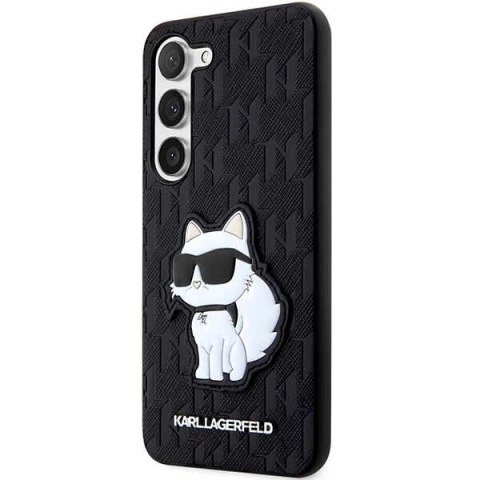 Etui Karl Lagerfeld Saffiano Monogram Choupette na Samsung Galaxy S23+ - czarne Etui Karl Lagerfeld Saffiano Monogram Choupette na Samsung Galaxy S23+ - czarne