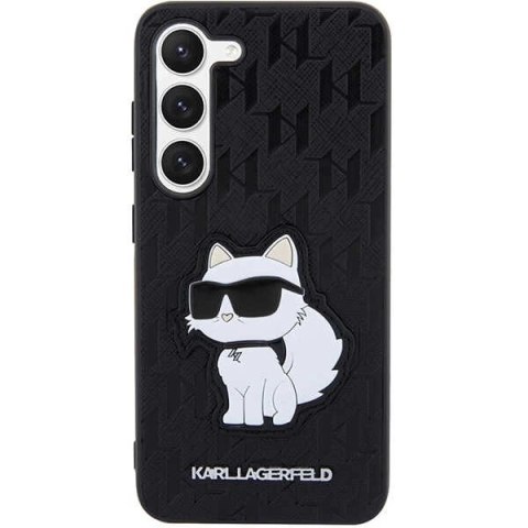 Etui Karl Lagerfeld Saffiano Monogram Choupette na Samsung Galaxy S23+ - czarne Etui Karl Lagerfeld Saffiano Monogram Choupette na Samsung Galaxy S23+ - czarne