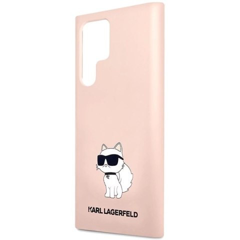 Etui Karl Lagerfeld Silicone Choupette na Samsung Galaxy S23 Ultra - różowe Etui Karl Lagerfeld Silicone Choupette na Samsung Galaxy S23 Ultra - różowe