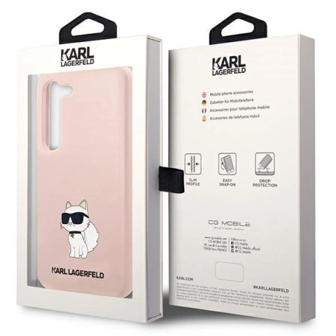 Etui Karl Lagerfeld Silicone Choupette na Samsung Galaxy S23+ - różowe Etui Karl Lagerfeld Silicone Choupette na Samsung Galaxy S23+ - różowe