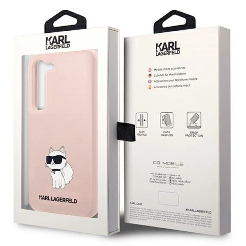 Etui Karl Lagerfeld Silicone Choupette na Samsung Galaxy S23 - różowe Etui Karl Lagerfeld Silicone Choupette na Samsung Galaxy S23 - różowe