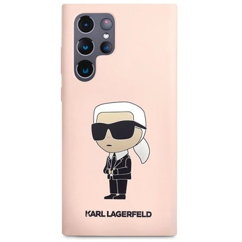 Etui Karl Lagerfeld Silicone Ikonik na Samsung Galaxy S23 Ultra - różowe Etui Karl Lagerfeld Silicone Ikonik na Samsung Galaxy S23 Ultra - różowe