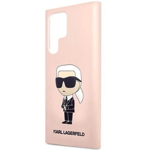 Etui Karl Lagerfeld Silicone Ikonik na Samsung Galaxy S23 Ultra - różowe Etui Karl Lagerfeld Silicone Ikonik na Samsung Galaxy S23 Ultra - różowe