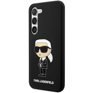 Etui Karl Lagerfeld Silicone Ikonik na Samsung Galaxy S23+ - czarne