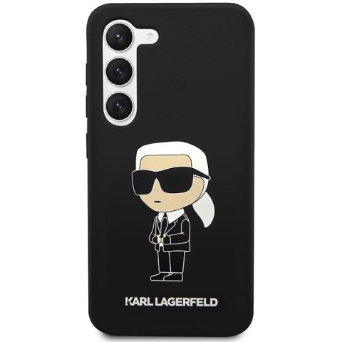 Etui Karl Lagerfeld Silicone Ikonik na Samsung Galaxy S23+ - czarne Etui Karl Lagerfeld Silicone Ikonik na Samsung Galaxy S23+ - czarne