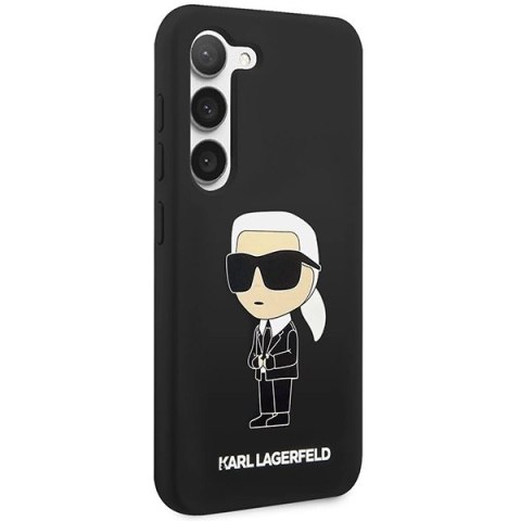 Etui Karl Lagerfeld Silicone Ikonik na Samsung Galaxy S23+ - czarne Etui Karl Lagerfeld Silicone Ikonik na Samsung Galaxy S23+ - czarne