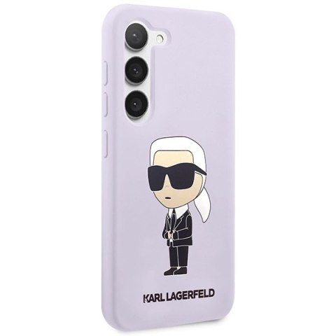 Etui Karl Lagerfeld Silicone Ikonik na Samsung Galaxy S23+ - purpurowe Etui Karl Lagerfeld Silicone Ikonik na Samsung Galaxy S23+ - purpurowe