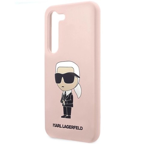 Etui Karl Lagerfeld Silicone Ikonik na Samsung Galaxy S23 - różowe Etui Karl Lagerfeld Silicone Ikonik na Samsung Galaxy S23 - różowe