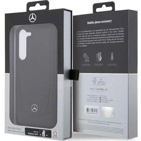 Etui Mercedes Leather Urban na Samsung Galaxy S23+ - czarne Etui Mercedes Leather Urban na Samsung Galaxy S23+ - czarne