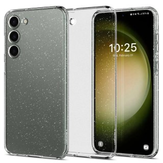 Etui Spigen Liquid Crystal na Samsung Galaxy S23 - przezroczysto-brokatowe