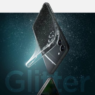 Etui Spigen Liquid Crystal na Samsung Galaxy S23 - przezroczysto-brokatowe