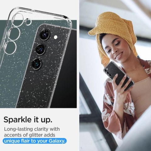 Etui Spigen Liquid Crystal na Samsung Galaxy S23 - przezroczysto-brokatowe Etui Spigen Liquid Crystal na Samsung Galaxy S23 - przezroczysto-brokatowe