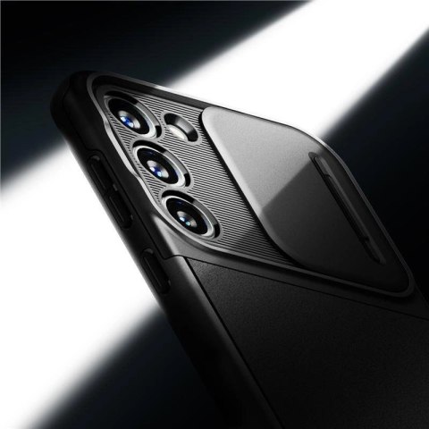 Etui Spigen Optik Armor na Samsung Galaxy S23 - czarne Etui Spigen Optik Armor na Samsung Galaxy S23 - czarne