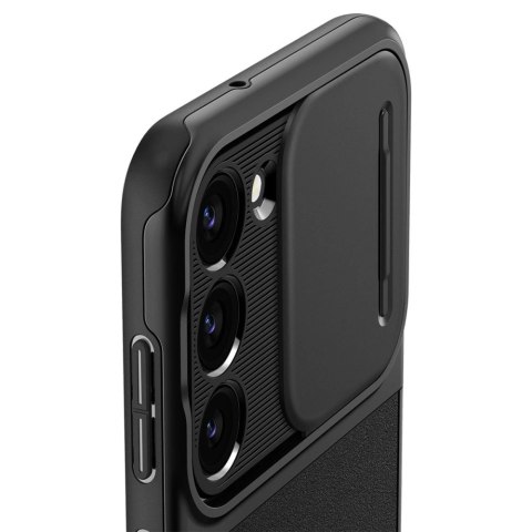 Etui Spigen Optik Armor na Samsung Galaxy S23 - czarne Etui Spigen Optik Armor na Samsung Galaxy S23 - czarne