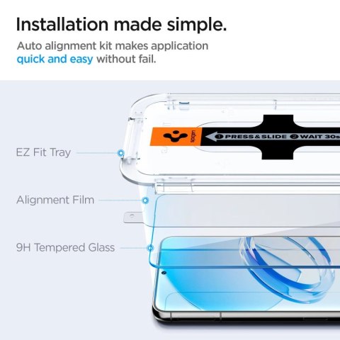 Szkło hartowane Spigen Glas.tR EZ Fit na Samsung Galaxy S23 - 2 szt. Szkło hartowane Spigen Glas.tR EZ Fit na Samsung Galaxy S23 - 2 szt.