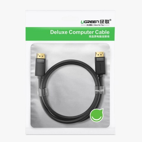 Ugreen kabel przewód DisplayPort 1.2 4K 2 m czarny (DP102 10211) Ugreen kabel przewód DisplayPort 1.2 4K 2 m czarny (DP102 10211)