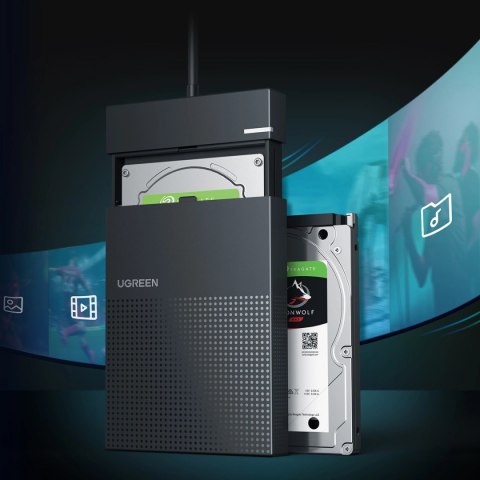 Ugreen obudowa do dysku twardego 2,5'' USB 3.2 Gen 1 5Gbps kieszeń na dysk HDD SSD z kablem USB czarny (30719 CM471) Ugreen obudowa do dysku twardego 2,5'' USB 3.2 Gen 1 5Gbps kieszeń na dysk HDD SSD z kablem USB czarny (30719 CM471)