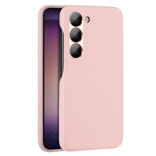 Dux Ducis Grit etui Samsung Galaxy S23 elegancki pokrowiec ze sztucznej skóry różowe