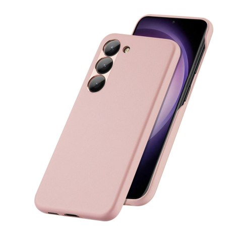 Dux Ducis Grit etui Samsung Galaxy S23 elegancki pokrowiec ze sztucznej skóry różowe Dux Ducis Grit etui Samsung Galaxy S23 elegancki pokrowiec ze sztucznej skóry różowe