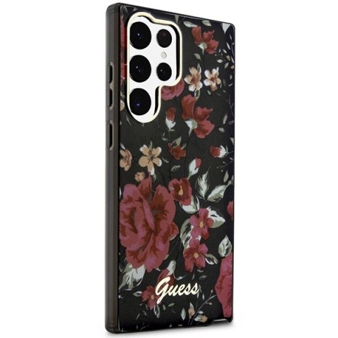 Etui Guess Flower Collection na Samsung Galaxy S23 Ultra - zielone
