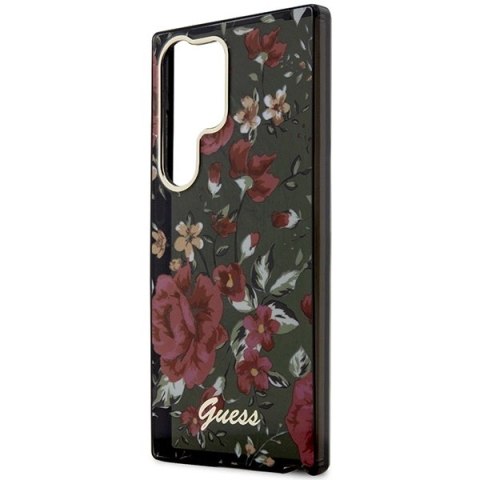 Etui Guess Flower Collection na Samsung Galaxy S23 Ultra - zielone