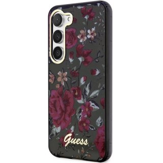 Etui Guess Flower Collection na Samsung Galaxy S23 - zielone