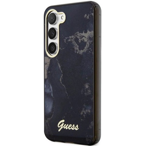 Etui Guess Golden Marble Collection S23+ - czarne