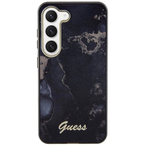 Etui Guess Golden Marble Collection S23+ - czarne