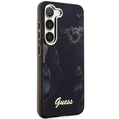Etui Guess Golden Marble Collection S23+ - czarne