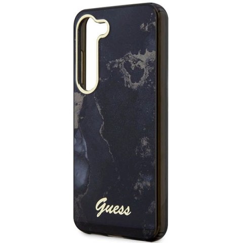 Etui Guess Golden Marble Collection S23+ - czarne