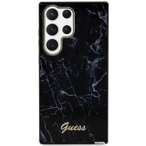 Etui Guess Marble Collection na Samsung Galaxy S23 Ultra - czarne