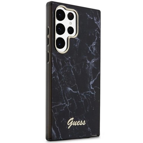 Etui Guess Marble Collection na Samsung Galaxy S23 Ultra - czarne