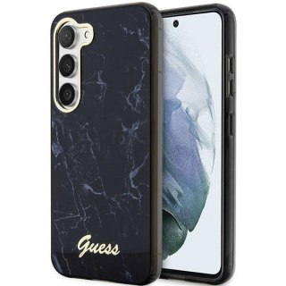 Etui Guess Marble Collection na Samsung Galaxy S23+ - czarne
