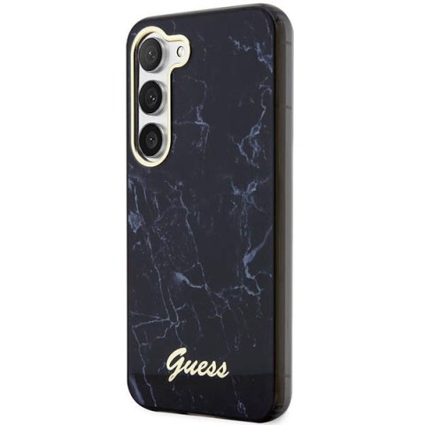 Etui Guess Marble Collection na Samsung Galaxy S23+ - czarne