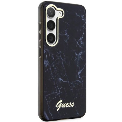 Etui Guess Marble Collection na Samsung Galaxy S23+ - czarne