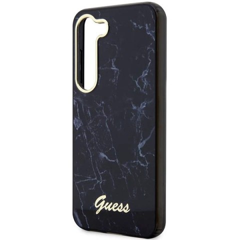 Etui Guess Marble Collection na Samsung Galaxy S23+ - czarne