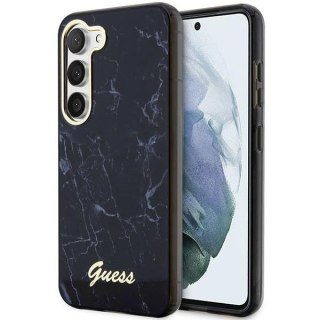 Etui Guess Marble Collection na Samsung Galaxy S23 - czarne