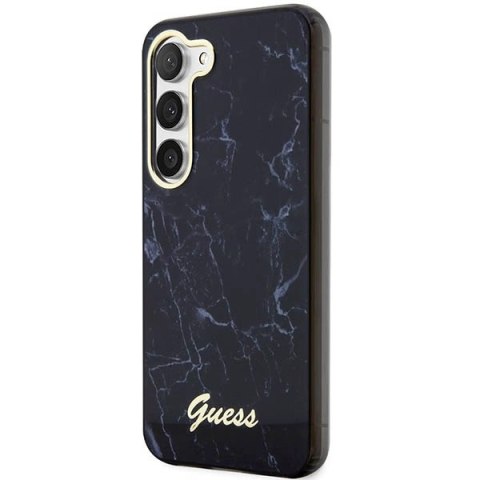 Etui Guess Marble Collection na Samsung Galaxy S23 - czarne