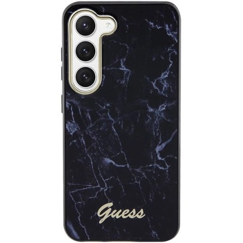Etui Guess Marble Collection na Samsung Galaxy S23 - czarne