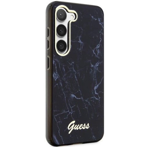 Etui Guess Marble Collection na Samsung Galaxy S23 - czarne