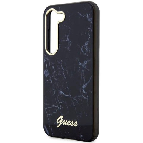 Etui Guess Marble Collection na Samsung Galaxy S23 - czarne