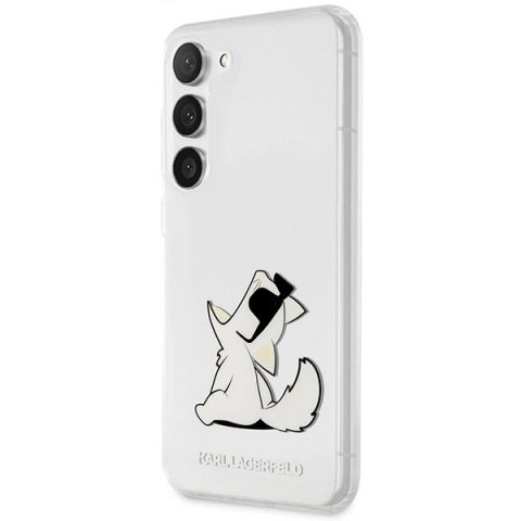 Etui Karl Lagerfeld Choupette Fun na Samsung Galaxy S23+ - przezroczyste