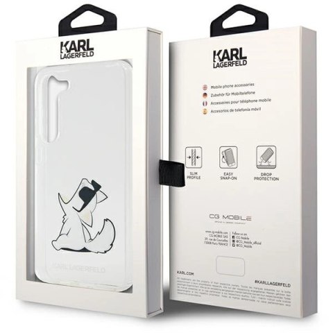 Etui Karl Lagerfeld Choupette Fun na Samsung Galaxy S23+ - przezroczyste