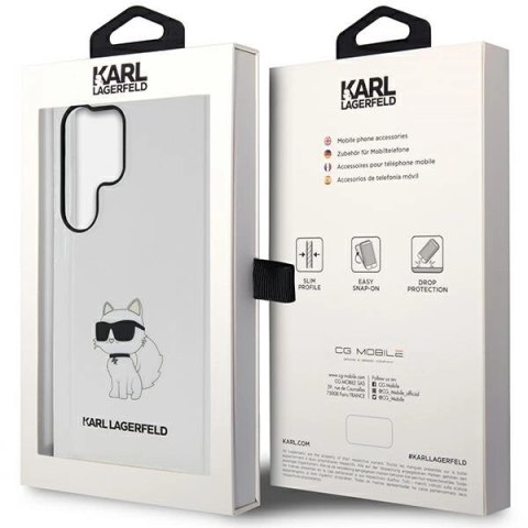 Etui Karl Lagerfeld Ikonik Choupette na Samsung Galaxy S23 Ultra - przezroczyste Etui Karl Lagerfeld Ikonik Choupette na Samsung Galaxy S23 Ultra - przezroczyste
