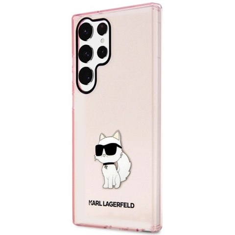 Etui Karl Lagerfeld Ikonik Choupette na Samsung Galaxy S23 Ultra - różowe Etui Karl Lagerfeld Ikonik Choupette na Samsung Galaxy S23 Ultra - różowe