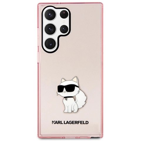 Etui Karl Lagerfeld Ikonik Choupette na Samsung Galaxy S23 Ultra - różowe Etui Karl Lagerfeld Ikonik Choupette na Samsung Galaxy S23 Ultra - różowe